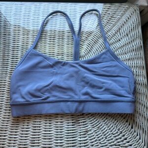 Grey/Blue Lululemon Flow Y Sports Bra